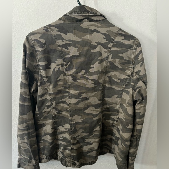 MUDD* Woman Camo Style Jacket Full Zip Up Size XL * Army Green. - Picture 3 of 7